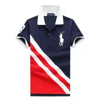 ralph lauren tee-shirt coton pima escalade double color